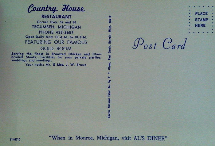 Danleys Country House - Vintage Postcard (newer photo)